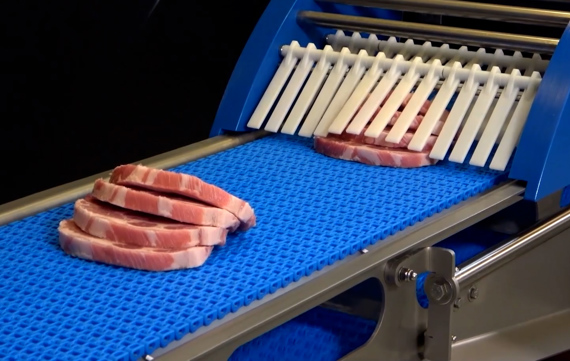 V-Cut 160 volumetric portion cutter pork loin